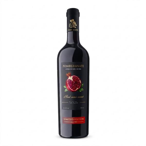 Halbsüßer Granatapfelwein
